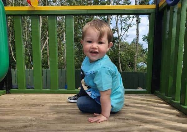 Harry Magee who died tragically aged two years and ten months old after a tragic accident near his home  in the Boghead Bridge Road outside Lurgan.