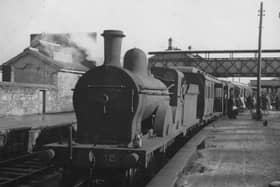 GNR Engine No 12 at Omagh Station on 7th September 1957