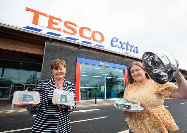 Sandra Weir, Tesco NI Buying Manager and Leah Wortley, Moy Park Commercial Executive