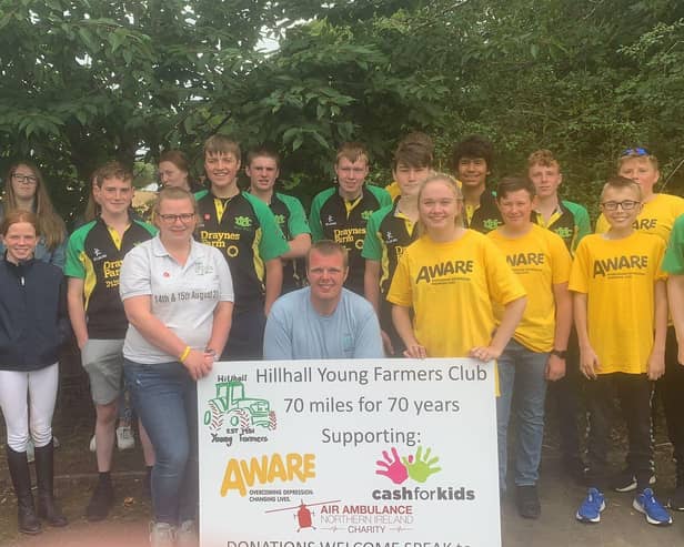 Hillhall YFC’s leader Brian Wade recently took on the momentous challenge of walking 70 miles for 70 years for Hillhall YFC