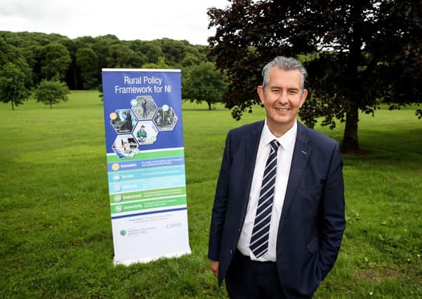 Rural Affairs Minister Edwin Poots MLA pictured at CAFRE’s Loughry Campus