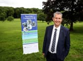 Rural Affairs Minister Edwin Poots MLA pictured at CAFRE’s Loughry Campus