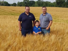 Spring Barley - Richard and Victor Hunniford (Hunniford Brothers) with Victor's son Jacob