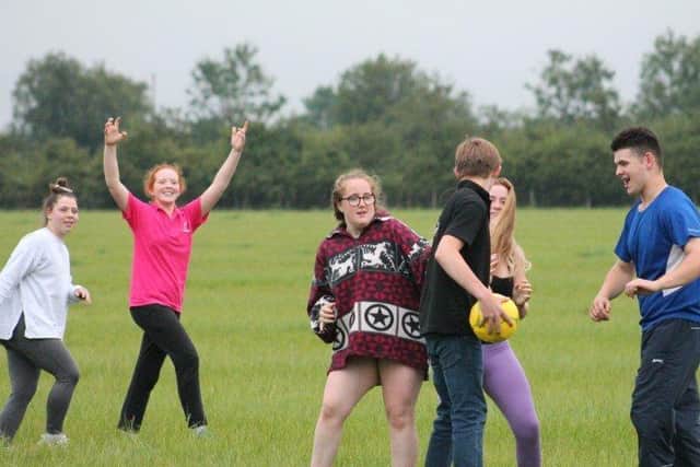 Members fighting for the win at Lylehill YFC games night