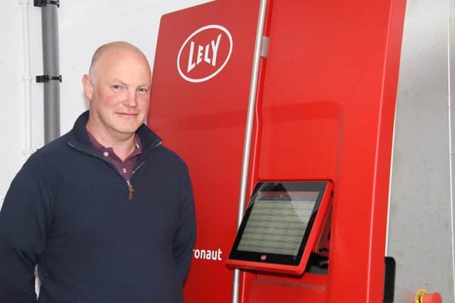 North Antrim dairy farmer Mark Watton has found the new Lely A5 models farmer-friendly and easy to use. Picture: Julie Hazelton