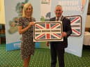 Carla Lockhart MP and UFU President Victor Chestnutt marking Back British Farming Day in Westminster