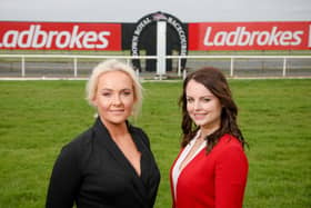 Pictured, left to right, is Emma Meehan, chief executive of Down Royal Racecourse and Nicola McGeady, head of PR at Ladbrokes