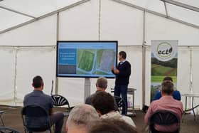Dr Dario Fornara (AFBI) giving highlights from the 50 year old Long-Term Slurry Experiment