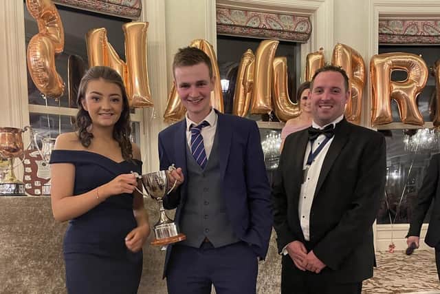 Prize winners at the recent anniversary dinner which was held by Lisnamurrican YFC