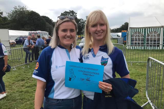 Member from Randalstown YFC who took part in the the digger challenge at the Co Antrim YFC at  annual county competitions day at the Antrim Show