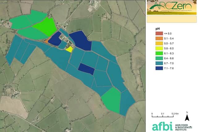 An example of a Nutrient Map produced by Rachel Cassidy of AFBI as part of the ARCZero Project