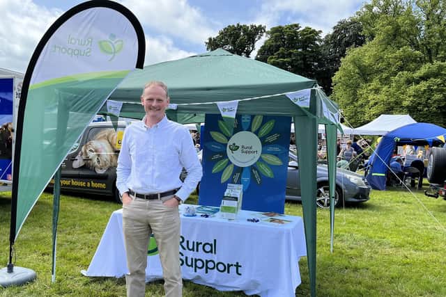 David Brown UFU President at Rural Support Stand at Castlewellan Show