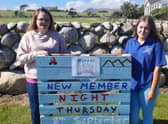 Mourne YFC committee members Rebecca Connor and Laura Bartley are all set and ready for the busy Young Farmer year ahead