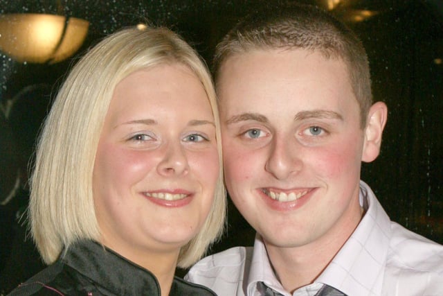 Laura Douds and Richard Hunter pictured at the Finvoy YFC dinner at the Royal Court Hotel in Portrush. Pic Kevin McAuley