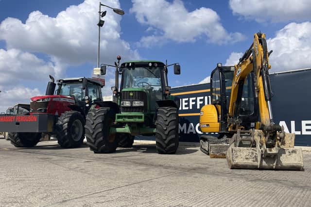 A selection of tractors will be sold next month.