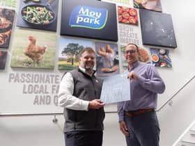 Derek Lough, UFU membership director and Justin Coleman, Moypark Agri Business and Live Production Services Director