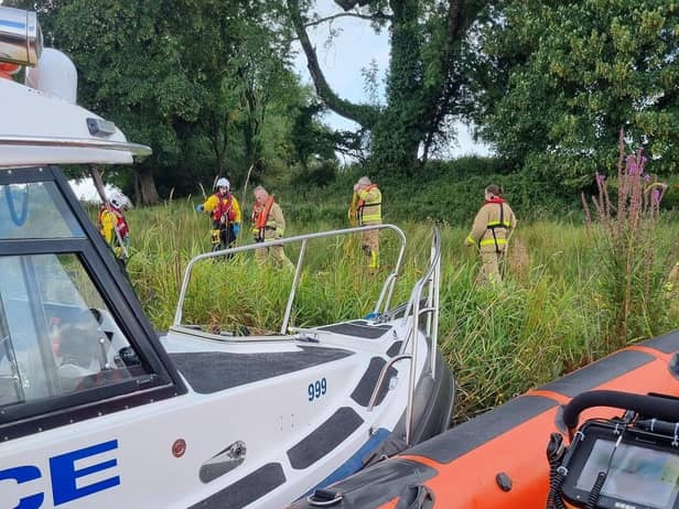 Police in Fermanagh and Omagh shared this image from the rescue