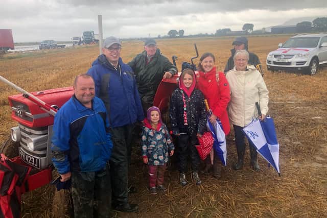 Dai Kennedy, pictured with his family and supporters at the European Ploughing Championships at Ballykelly last weekend