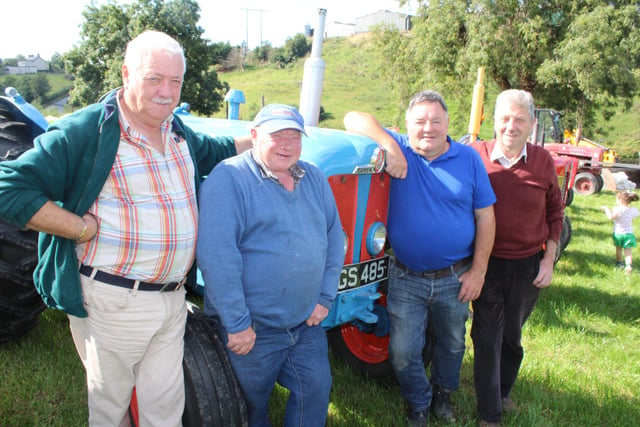 From left Brian Burns, Stanley Wilson, Colin McGreevy and Sean Burns enjoying the threshing day at Ballydown