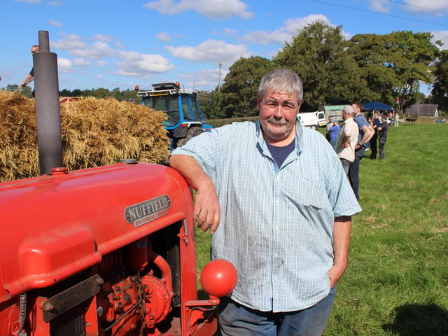Dessie McQuaid at the threshing day at Ballydown