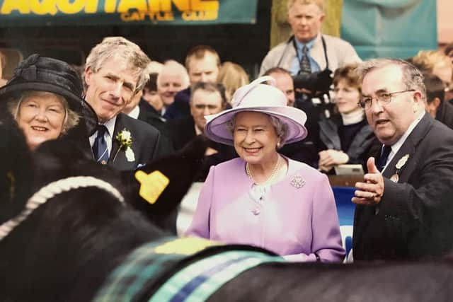 Margaret Collinson RUAS, Billy Yarr RUAS, HM the Queen, Brian King RUAS.
