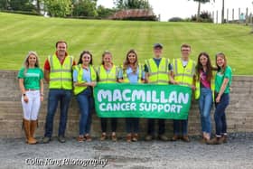Members of the Bleary YFC committee showing our support to Macmillan Cancer Support