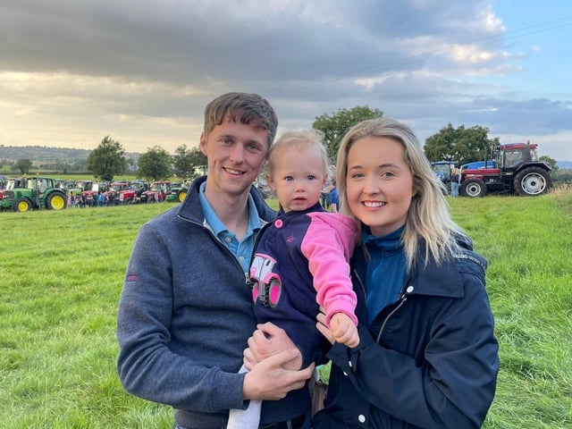 From left to right, Colin and Ellie Capper and Caithlen Loughran