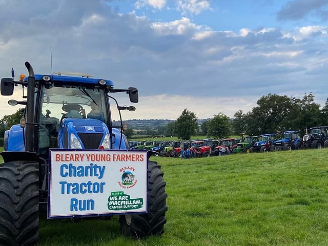 The leading tractor was driven by Nathan Dick