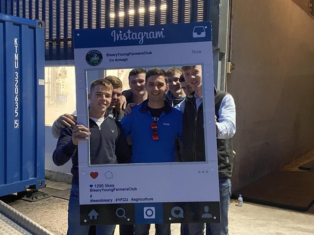 The lads out supporting the tractor run