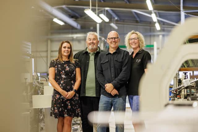 The Print Library team includes sales and account manager Jay Gregson, founders Michael Thompson and Geoff Truesdale and production manager, Andrea McMaster