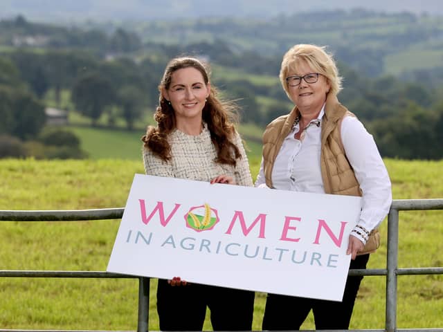 Gill Gallagher, Northern Ireland Grain Trade Association chief executive, and UFU rural affairs chair Jennifer Hawkes, pictured at the launch of the UFU’s Women in Agriculture conference 2022.