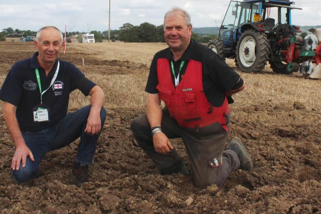 Attending this week's World Ploughing Championships in Co Laois, representing England: Stewart Bunting (left) and Ian Alderslade