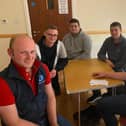 Mark Fullerton, James Weir, James Bruce, Ryan McKeown, Matthew Smyth and Gareth Artt at the club quiz