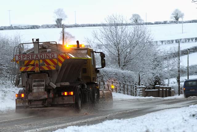 Wintry showers are expected in Northern Ireland on Monday