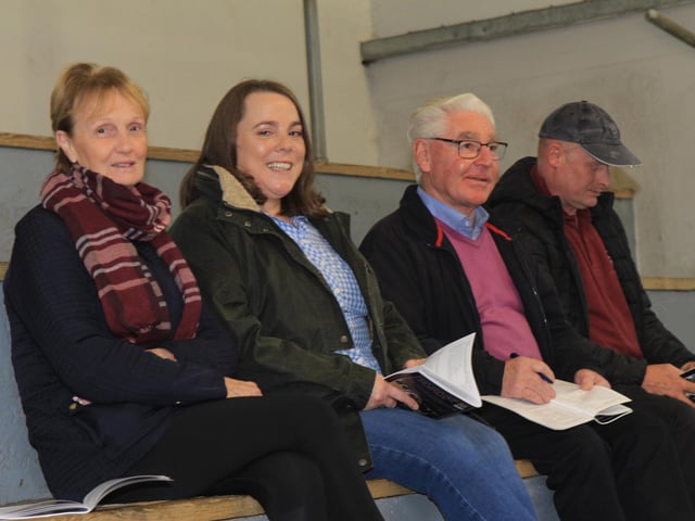 Keeping an eye on trade at the September Dungannon Dairy Sale. Picture: Julie Hazelton