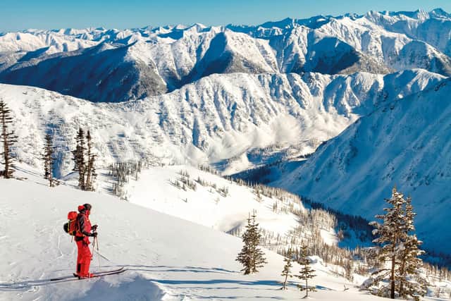 A winter ski scene