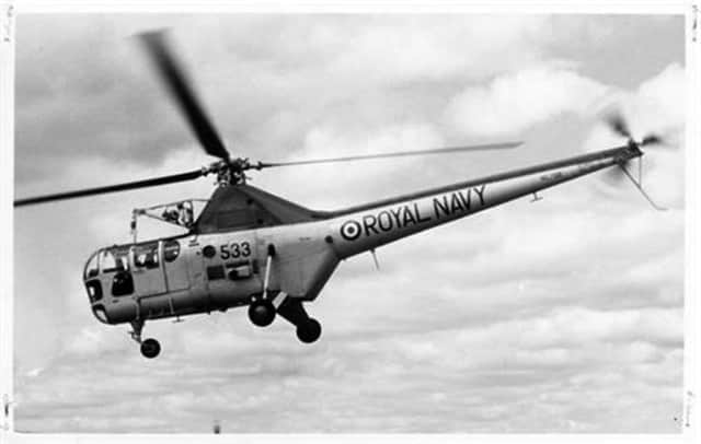 Photo of similar model Dragonfly in 1955. Image: Fleet Air Arms Officers Association