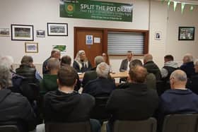 Sinn Féin MLA Philip McGuigan welcomed a well-attended farmers' meeting in Carey on Thursday evening.