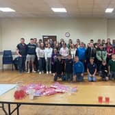 Gleno Valley YFC members at their first night back. Picture: YFCU