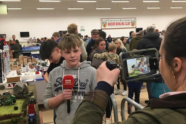 Micah Wilson being interviewed by the BBC.