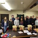 Young Farmers' Clubs of Ulster agriculture environment and rural affairs committee members on their visit to the Ulster Wool Board. Picture: YFCU