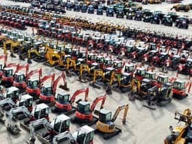 This will be the biggest collection of excavators ever amassed in one place for sale.