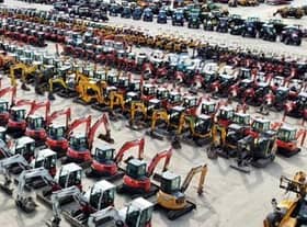 This will be the biggest collection of excavators ever amassed in one place for sale.