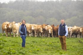 Gill Higgins, Group Sustainability Director at Dawn Meats and Dunbia, and Niall Browne, CEO of Dawn Meats and Dunbia.