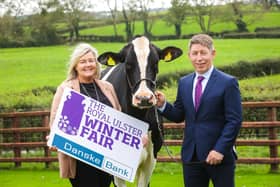 RUAS Operations Director, Rhonda Geary and Danske Bank’s Head of Agribusiness, Rodney Brown look forward to welcoming visitors and exhibitors to the 37th Royal Ulster Winter Fair next week.  Pic: Brian Thompson
