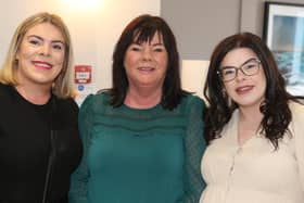 Vonie Morton Horan and her two daughters, Becky and Jaimie who attended the Hospice Ladies Lunch. Picture: Steven McAuley