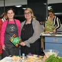 Jo-Anne McCay, LMC marketing placement student (left) pictured with teachers at the Red Meat Skills Workshop