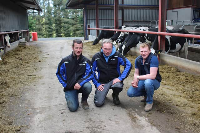 The feeding passage is at the very heart of the new DeLaval robotic milking complex, recently installed on the McCambridge family farm at Glenarm