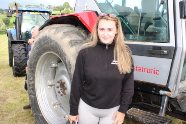 Hollie Hughes pictured at the tractor run at Ardarragh. Pic: Billy Maxwell