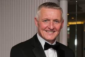 Patrick McLaughlin, NIGTA president at the Northern Ireland Grain Trade Association annual dinner. Photograph: Columba O'Hare/ Newry.ie